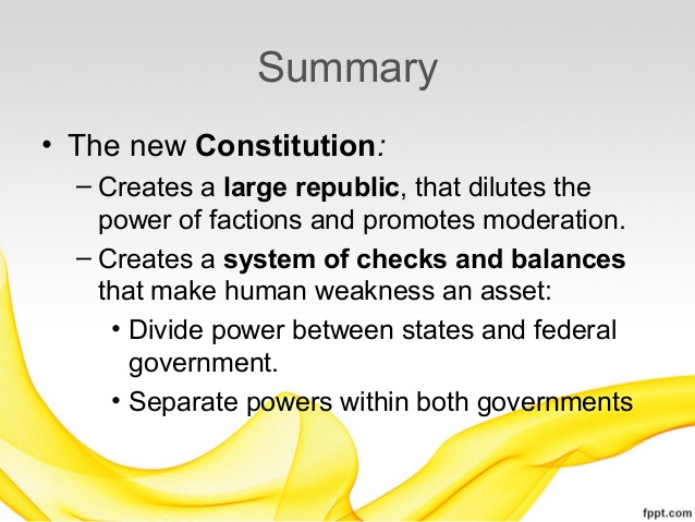 federalist 10 summary